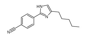 4-(5-pentyl-1H-imidazol-2-yl)benzonitrile Structure