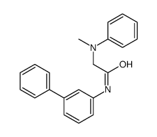 2-(N-methylanilino)-N-(3-phenylphenyl)acetamide结构式