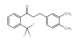 3-(3,4-DIMETHYLPHENYL)-2'-TRIFLUOROMETHYLPROPIOPHENONE结构式