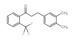 3-(3,4-DIMETHYLPHENYL)-2'-TRIFLUOROMETHYLPROPIOPHENONE structure