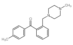 4'-METHYL-2-(4-METHYLPIPERAZINOMETHYL) BENZOPHENONE结构式