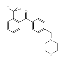 4'-THIOMORPHOLINOMETHYL-2-TRIFLUOROMETHYLBENZOPHENONE structure