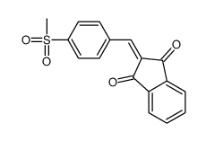 2-[(4-methylsulfonylphenyl)methylidene]indene-1,3-dione结构式
