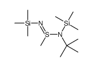 2-methyl-N-(S-methyl-N-trimethylsilylsulfinimidoyl)-N-trimethylsilylpropan-2-amine Structure