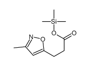 trimethylsilyl 3-(3-methyl-1,2-oxazol-5-yl)propanoate结构式