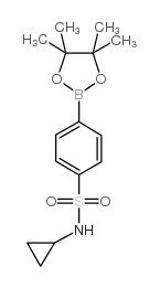 N-cyclopropyl-4-(4,4,5,5-tetramethyl-1,3,2-dioxaborolan-2-yl)benzenesulfonamide Structure