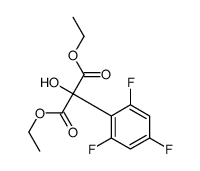 diethyl 2-hydroxy-2-(2,4,6-trifluorophenyl)propanedioate Structure
