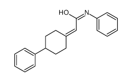 N-phenyl-2-(4-phenylcyclohexylidene)acetamide结构式