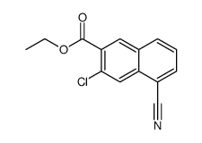 ethyl 3-chloro-5-cyanonaphthalene-2-carboxylate结构式