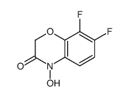 7,8-difluoro-4-hydroxy-1,4-benzoxazin-3-one Structure