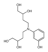 4-[N-(3,4-dihydroxybutyl)-3-hydroxyanilino]butane-1,2-diol Structure