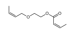 2-but-2-enoxyethyl but-2-enoate Structure