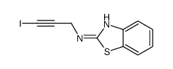 N-(3-iodoprop-2-ynyl)-1,3-benzothiazol-2-amine结构式