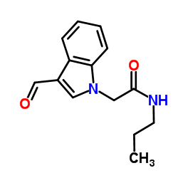 2-(3-Formyl-1H-indol-1-yl)-N-propylacetamide Structure