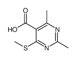 5-Pyrimidinecarboxylic acid, 2,4-dimethyl-6-(methylthio)结构式