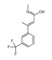 (Z)-N-methyl-3-[3-(trifluoromethyl)phenyl]but-2-enamide结构式
