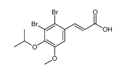 2-Propenoic acid, 3-[2,3-dibromo-5-methoxy-4-(1-methylethoxy)phenyl] Structure