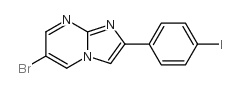 6-bromo-2-(4-iodophenyl)imidazo[1,2-a]pyrimidine结构式