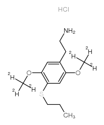 2-[4-propylsulfanyl-2,5-bis(trideuteriomethoxy)phenyl]ethanamine,hydrochloride结构式