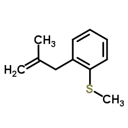 Methyl 2-(2-methylprop-2-en-1-yl)phenyl sulfide structure