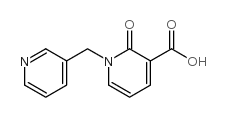 2-Oxo-1-(pyridin-3-ylmethyl)-1,2-dihydropyridine-3-carboxylic acid Structure