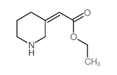 Ethyl 2-(3-piperidinylidene)acetate结构式