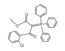 Triphenylphosphin-(2-chlor-benzoyl)-methoxycarbonyl-methylen Structure