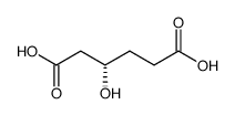 (3S)-3-hydroxyadipic acid结构式
