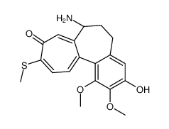 (7S)-7-amino-3-hydroxy-1,2-dimethoxy-10-methylsulfanyl-6,7-dihydro-5H-benzo[a]heptalen-9-one结构式