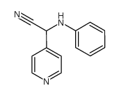 2-anilino-2-pyridin-4-ylacetonitrile结构式