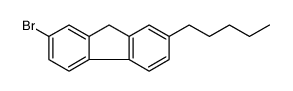 9H-Fluorene, 2-bromo-7-pentyl结构式