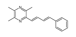 2,3,5-trimethyl-6-((1E,3E)-4-phenylbuta-1,3-dienyl)pyrazine Structure