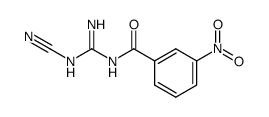 N-cyano-N'-(3-nitro-benzoyl)-guanidine Structure