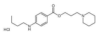 3-piperidin-1-ium-1-ylpropyl 4-(butylamino)benzoate,chloride Structure