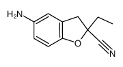 5-amino-2-ethyl-2,3-dihydrobenzofuran-2-carbonitrile Structure