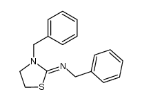 benzyl-(3-benzyl-thiazolidin-2-ylidene)-amine Structure