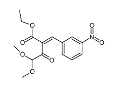 ethyl 4,4-dimethoxy-2-(3-nitrobenzylidene)-3-oxobutylate Structure