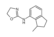 N-(3-methyl-2,3-dihydro-1H-inden-4-yl)-4,5-dihydro-1,3-oxazol-2-amine结构式