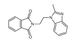N-[2-(2-methyl-benzimidazol-1-yl)-ethyl]-phthalimide结构式