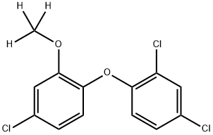 Triclosan Methyl-d3 Ether Structure