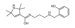 N-[3-[(2-hydroxyphenyl)methylamino]propyl]-2,2,5,5-tetramethyl-1H-pyrrole-3-carboxamide Structure