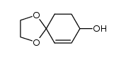 8-hydroxy-1,4-dioxa-spiro[4,5]dec-6-ene结构式