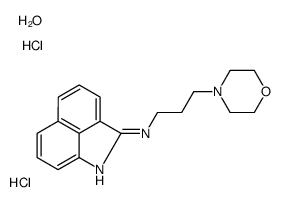 N-(3-morpholin-4-ylpropyl)benzo[cd]indol-2-amine,hydrate,dihydrochloride结构式