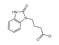 chloro 2,3-dihydro-2-oxo-1H-benzimidazol-1-butanoate结构式