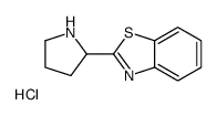 2-(Pyrrolidin-2-yl)benzo[d]thiazole hydrochloride Structure