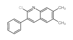 2-Chloro-6,7-dimethyl-3-phenylquinoline结构式