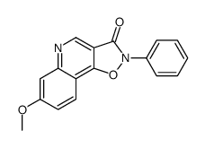 7-methoxy-2-phenyl-[1,2]oxazolo[4,5-c]quinolin-3-one结构式