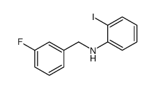 N-(3-Fluorobenzyl)-2-iodoaniline structure