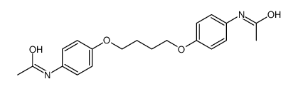 N-[4-[4-(4-acetamidophenoxy)butoxy]phenyl]acetamide Structure