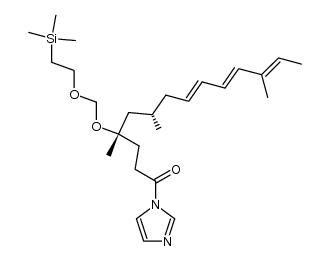 (4S,6S,8E,10E,12E)-1-(imidazol-1'-yl)-4,6,12-trimethyl-4-(2-trimethylsilylethoxymethoxy)tetradeca-8,10,12-trien-1-one Structure